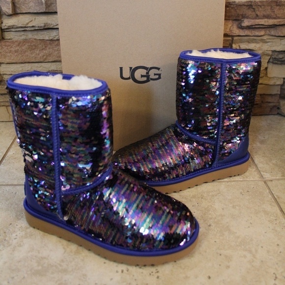 UGG SEQUIN SPARKLE Classic Boots NEW! - Picture 5 of 9